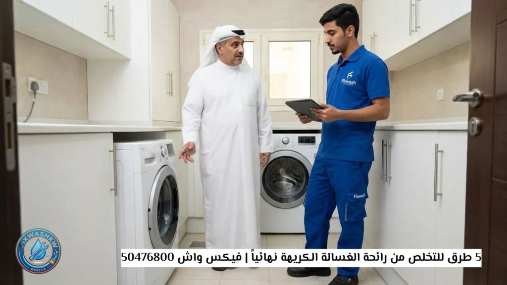 رائحة الغسالة الكريهة