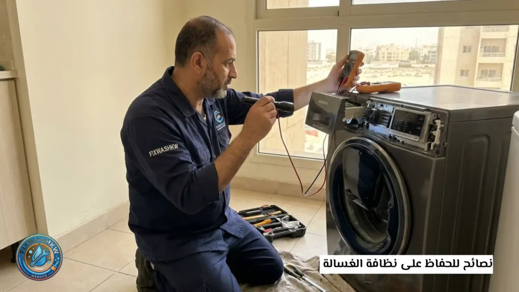 نصائح للحفاظ على نظافة الغسالة 